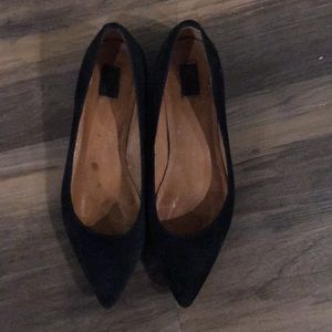 Frye Black Suede Flats